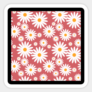 Seamless Sunflower Pattern Sticker